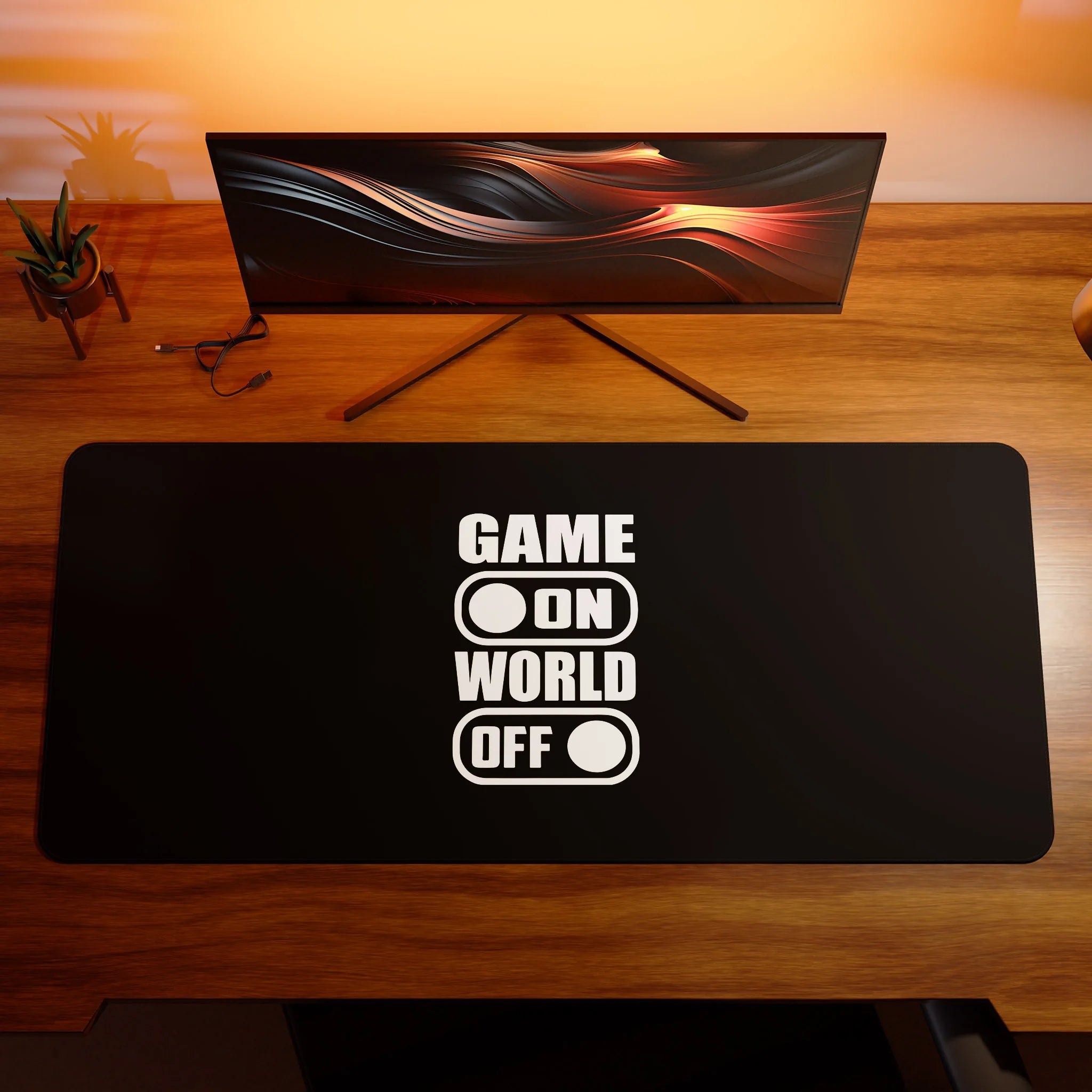 Tapis de souris XXL - GAME ON WORLD OFF – SumoPad